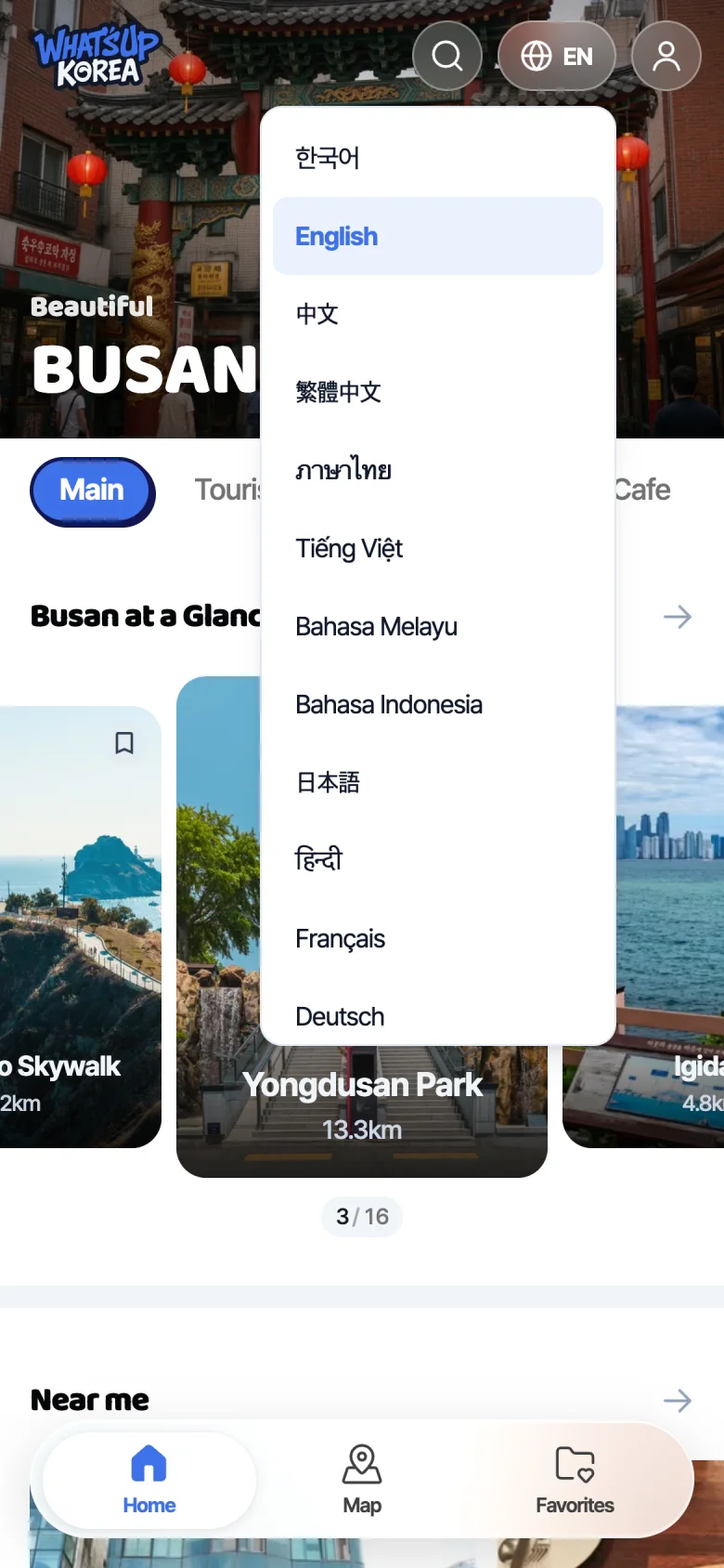 Language picker